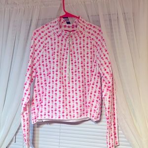 NWT Lilly Pulitzer Roman Popover Pink Topaz Pineapple size XL